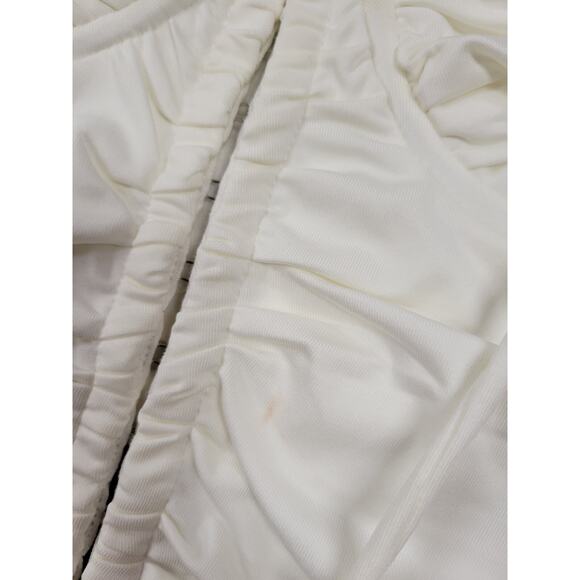 Princess Polly Romina long sleeve top white Bra Clasp Tie Front Crop Size 6 Smal - Picture 4 of 7